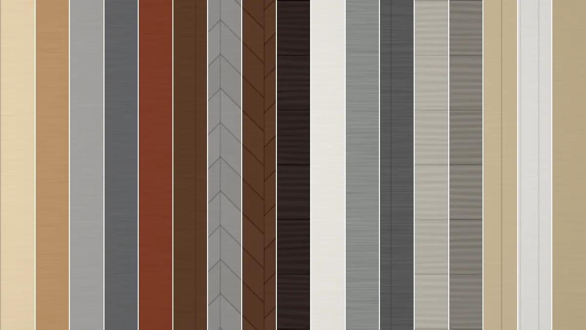 Muestrario con los colores de los paneles de bamboo
